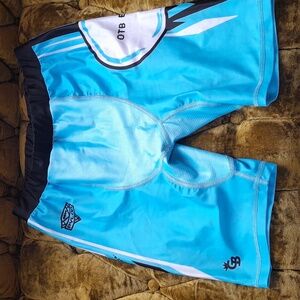 Blue Training Shorts with Logo Never Worn
